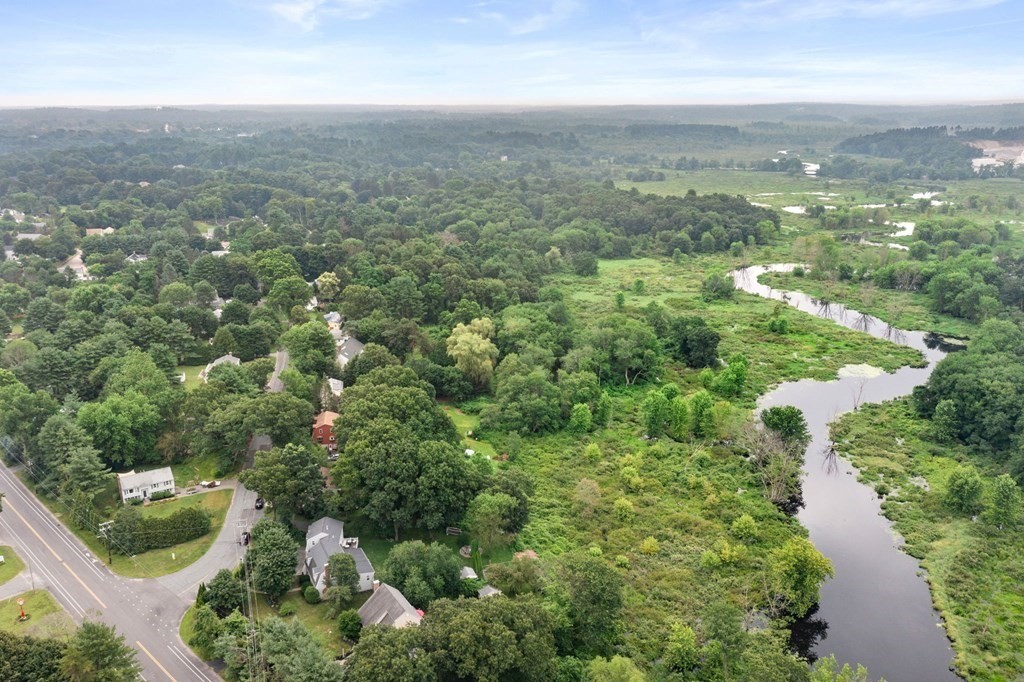 96 Bridge Street Medfield, MA 02052 - Photo 40 of 41 an aerial view of residential houses with outdoor space and trees