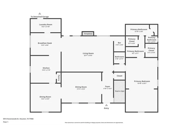 a picture of floor with a white building