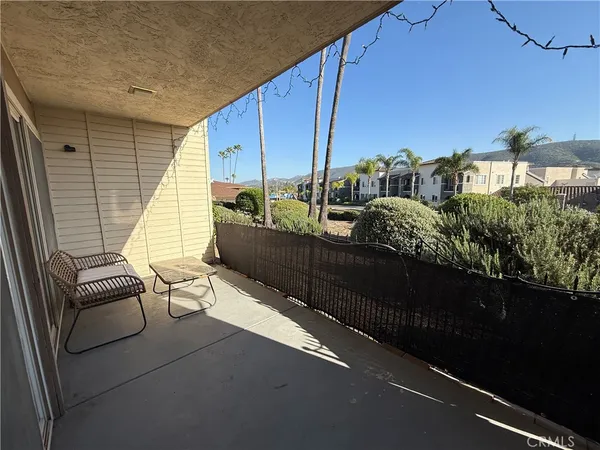a view of balcony with couch