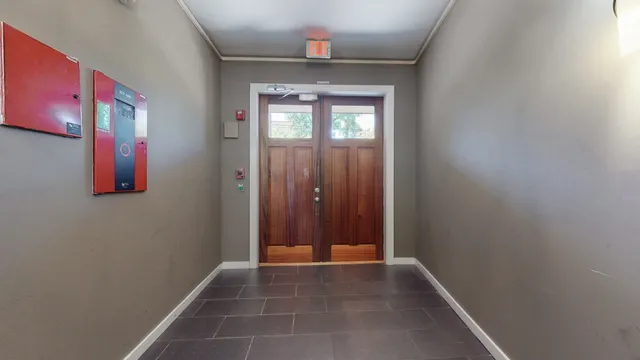 a view of an front door