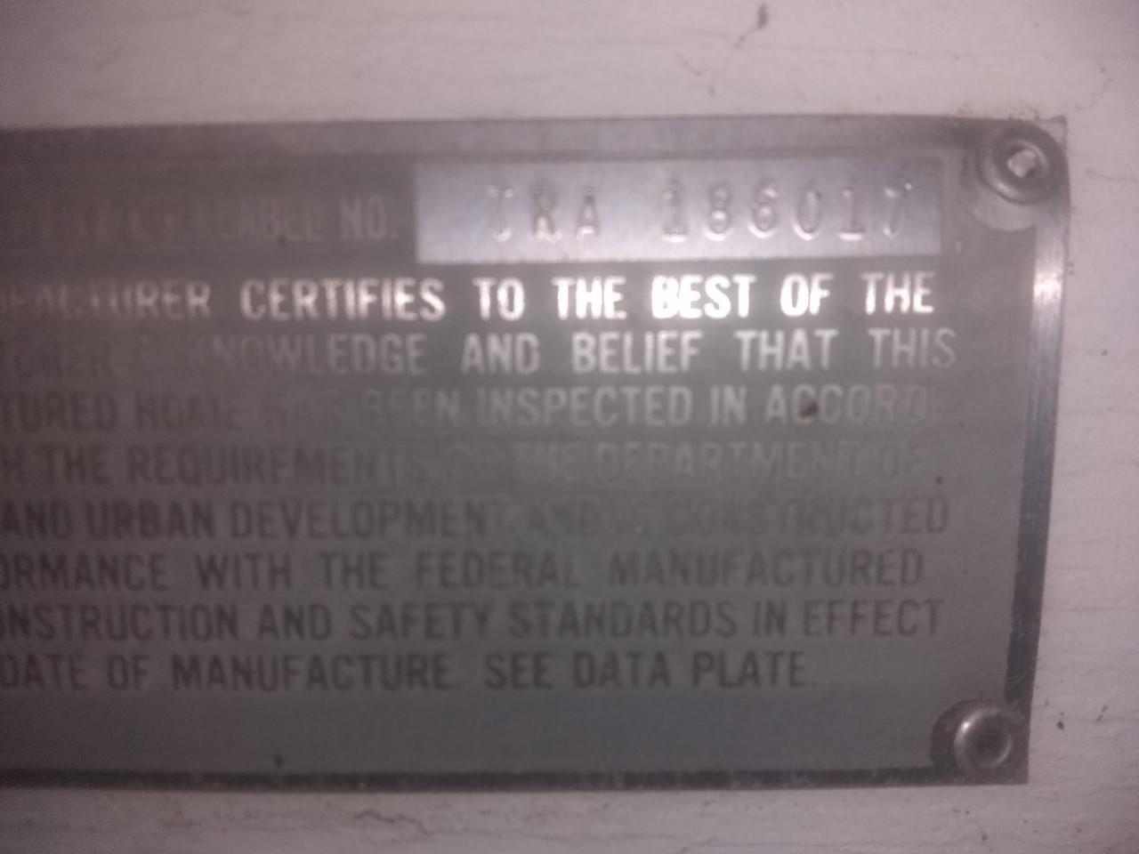35 Mary Jane Road Buxton, ME 04093 - Photo 19 of 19 0338 Metal data plate