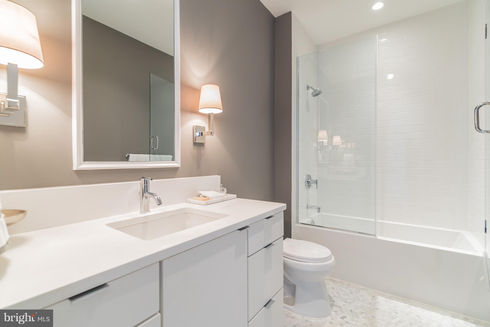329 9th Street Northeast, Unit TH2 Washington, DC 20002 - Photo 14 of 29 Chic Full Bathroom on Second Level