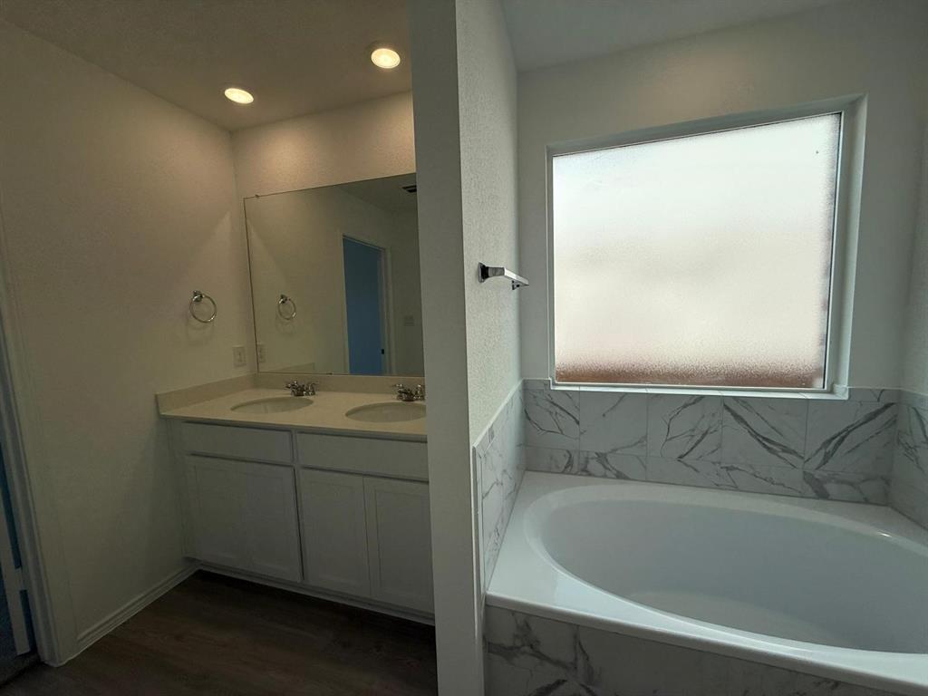 263 Magalia Lane Kyle, TX 78640 - Photo 27 of 37 a bathroom with a bathtub and a sink