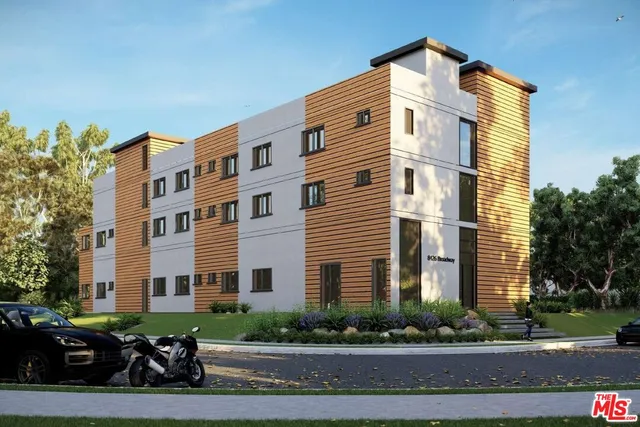 a front view of a building