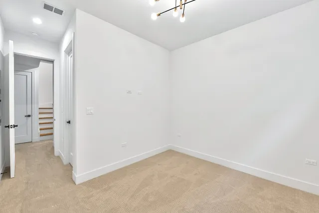 an empty room with a empty space