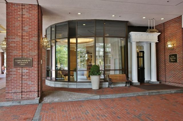 a view of a building stairs