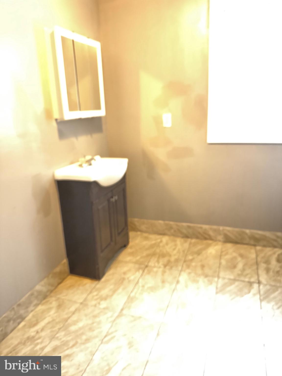 132 Walnut Street Colwyn, PA 19023 - Photo 28 of 43 a bathroom with a sink and a mirror