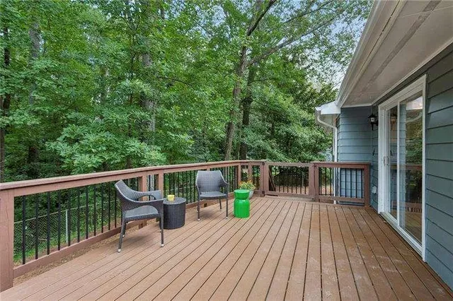 a view of balcony deck and patio