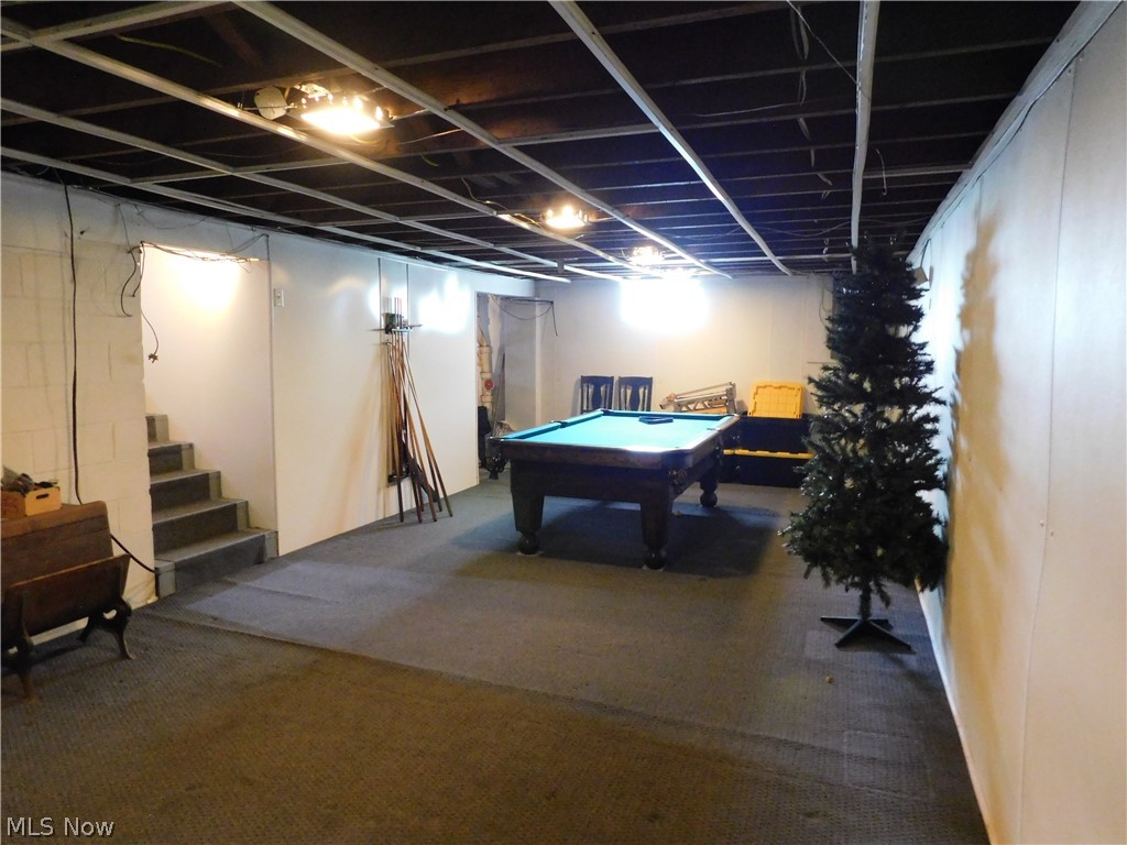 5531 Overton Road Wooster, OH 44691 - Photo 37 of 40 Game room with carpet and pool table