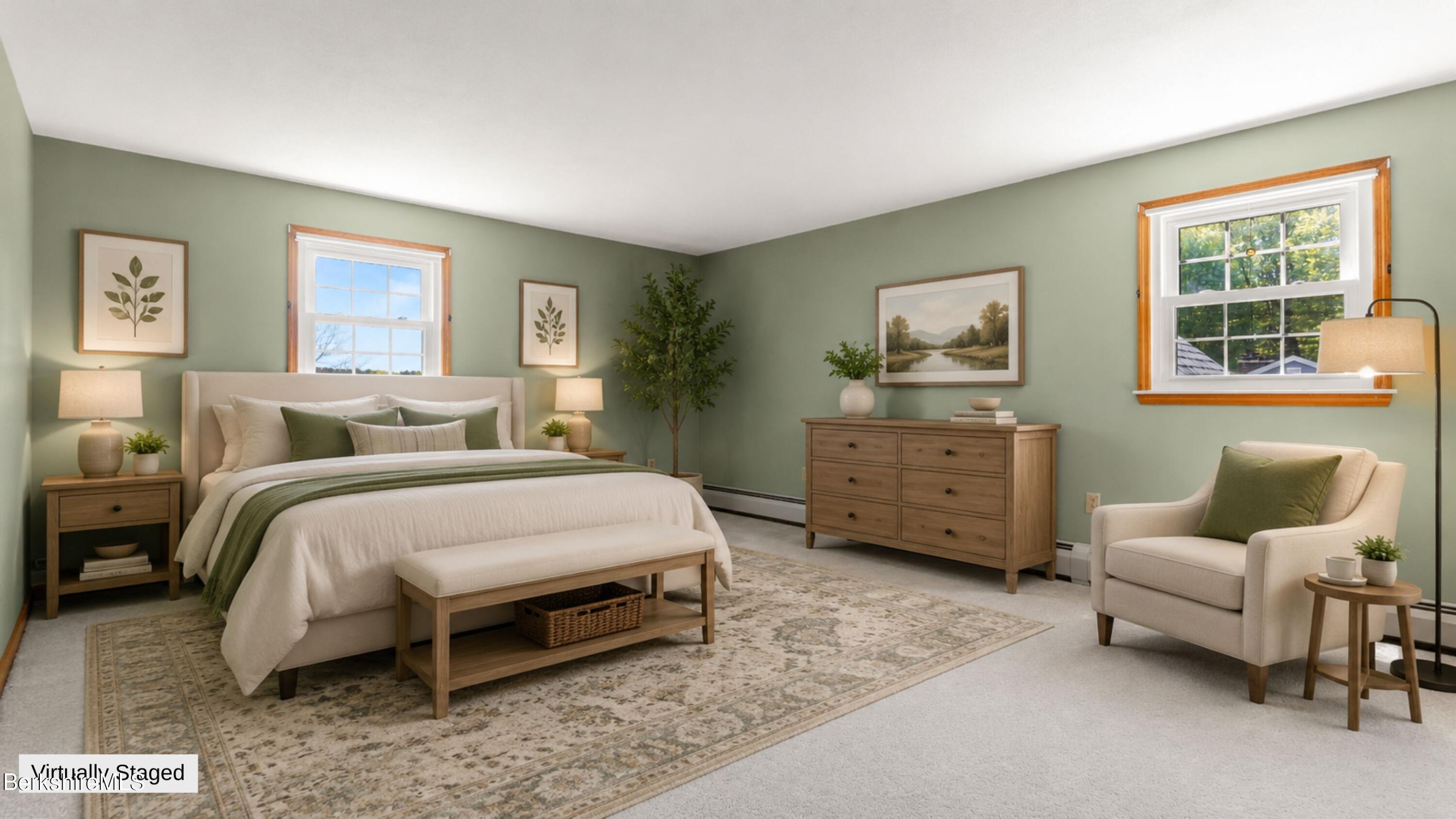 26 Partridge Road Pittsfield, MA 01201 - Photo 32 of 41 VIRTUALLY STAGED BEDROOM 3