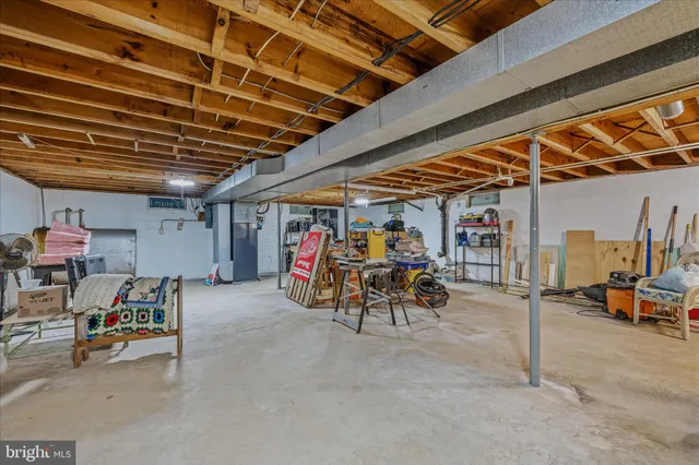 a view of a bike storage area