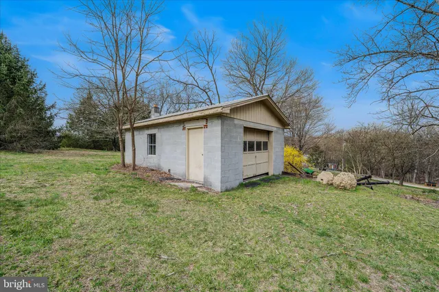 a view of a backyard with a house