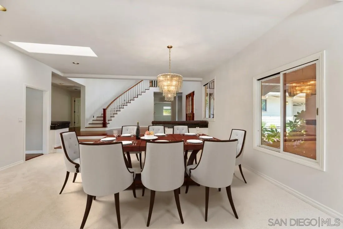 13260 Glen Circle Road Poway, CA 92064 - Photo 12 of 53 a view of a dining room with furniture window and outside view