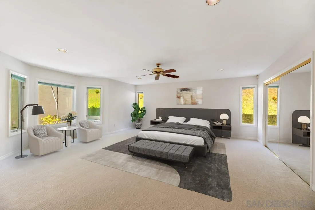13260 Glen Circle Road Poway, CA 92064 - Photo 21 of 53 a bedroom with furniture and a large window