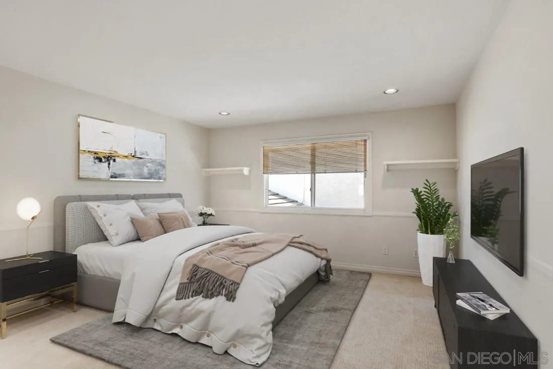 13260 Glen Circle Road Poway, CA 92064 - Photo 25 of 53 a bedroom with a large bed and a flat screen tv