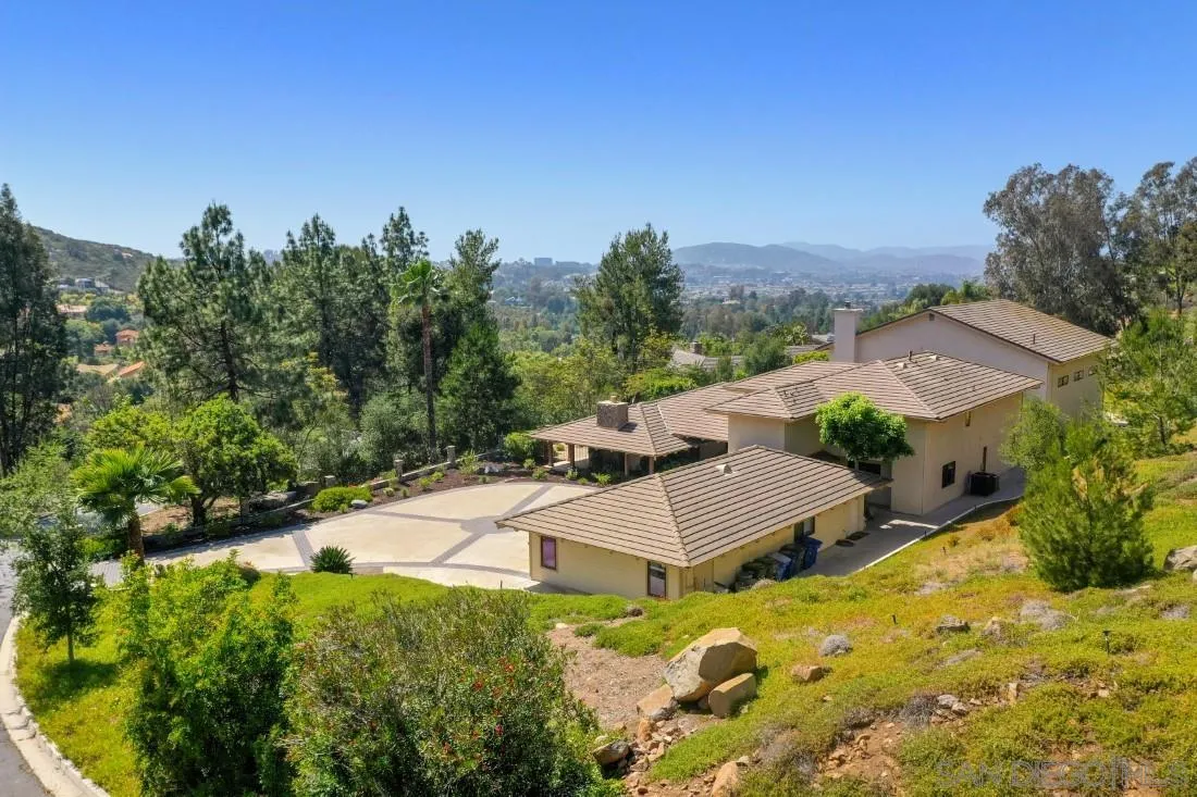 13260 Glen Circle Road Poway, CA 92064 - Photo 36 of 53 an aerial view of a house with a yard and mountain view in back
