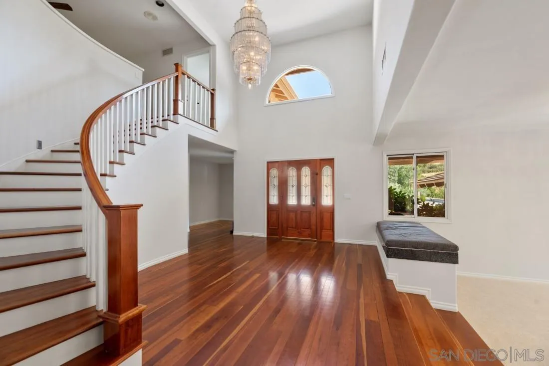 13260 Glen Circle Road Poway, CA 92064 - Photo 4 of 53 a view of entryway and hall with wooden floor