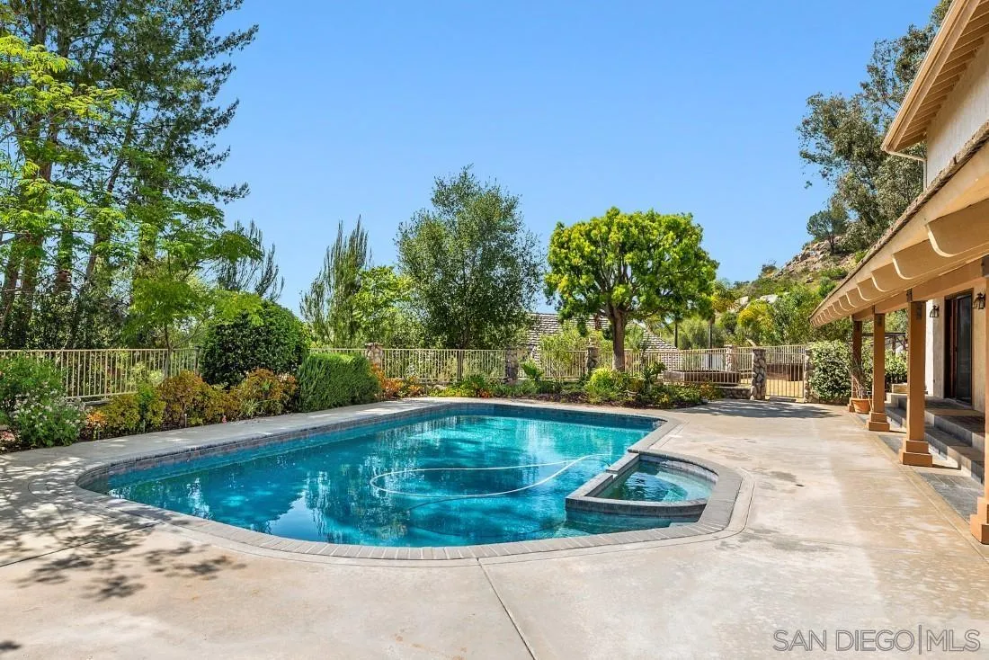 13260 Glen Circle Road Poway, CA 92064 - Photo 44 of 53 a view of a backyard with swimming pool