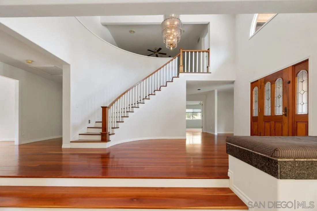 13260 Glen Circle Road Poway, CA 92064 - Photo 9 of 53 a view of entryway and hall with wooden floor