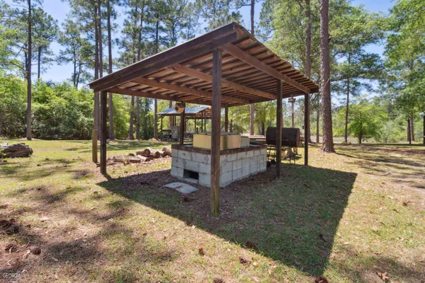 a view of outdoor space yard deck patio and swimming pool