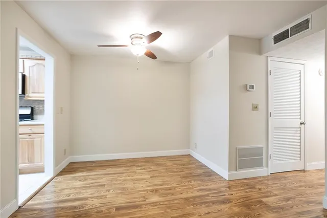 a view of an empty room