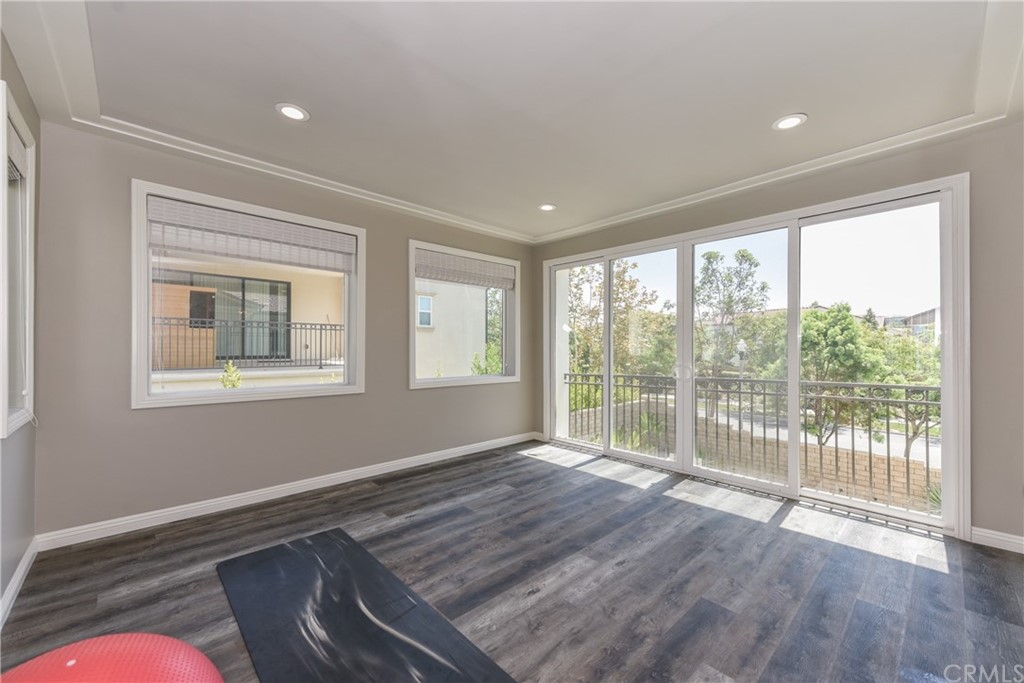 18 Tomango Lake Forest, CA 92630 - Photo 33 of 45 a view of empty room with wooden floor and fan