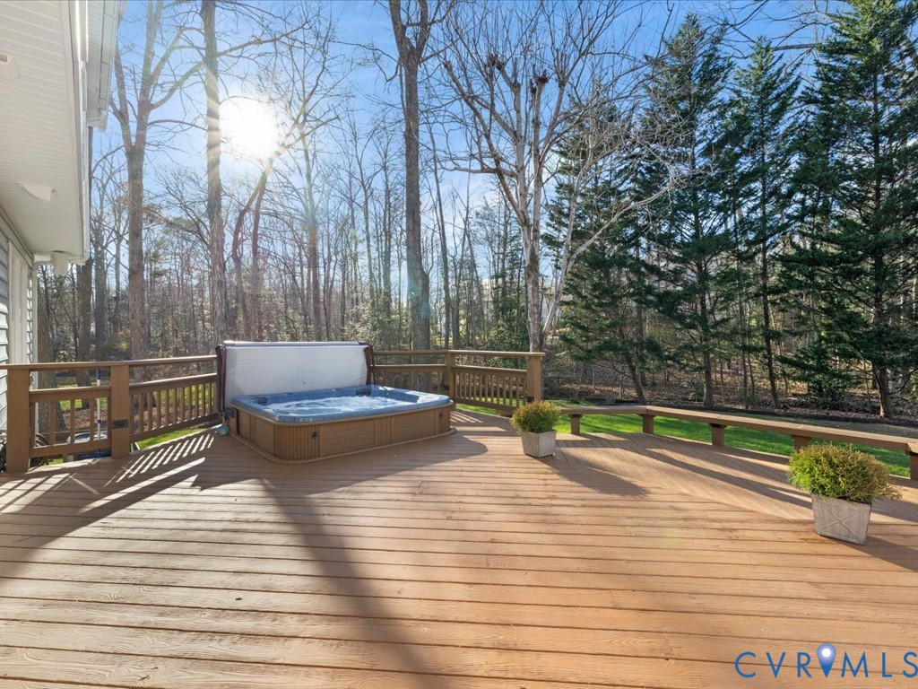 15016 Walnut Bend Road Midlothian, VA 23112 - Photo 30 of 50 Deck with Hot Tub