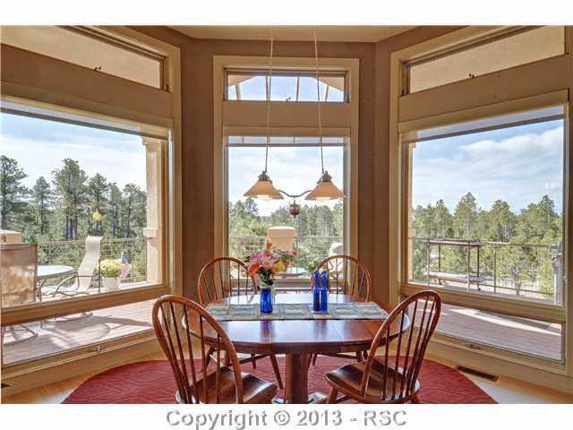 4265 Hidden Rock Road Colorado Springs, CO 80908 - Photo 8 of 25 Eating Nook w/ Walk-out to One of Two Decks