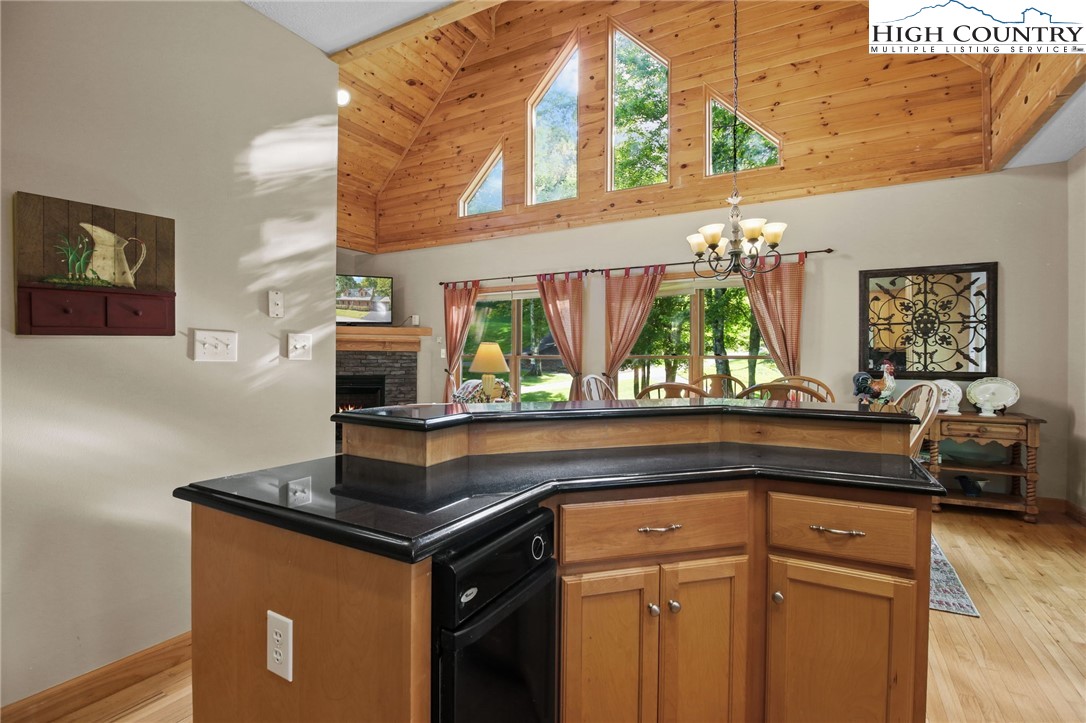 105 Old Field Road Beech Mountain, NC 28604 - Photo 24 of 43 a view of a kitchen counter top space and cabinets
