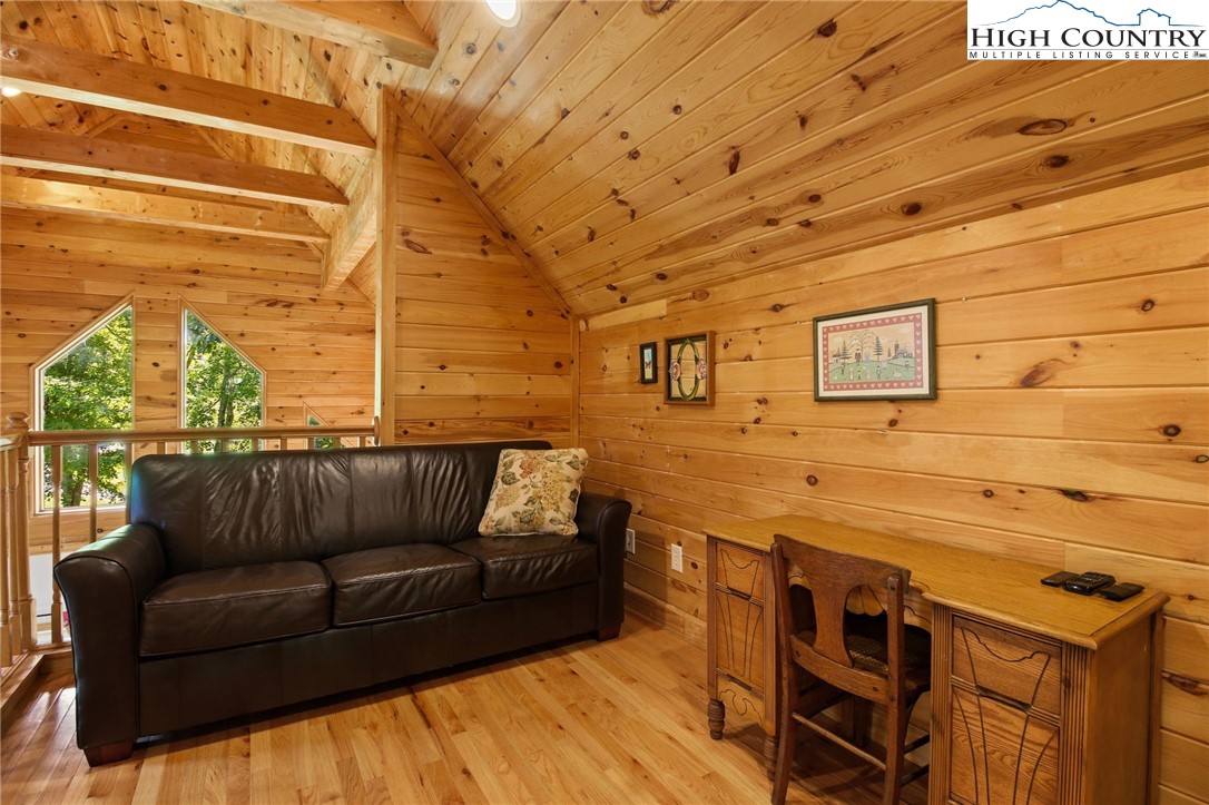 105 Old Field Road Beech Mountain, NC 28604 - Photo 35 of 43 a view of a couches with sky view