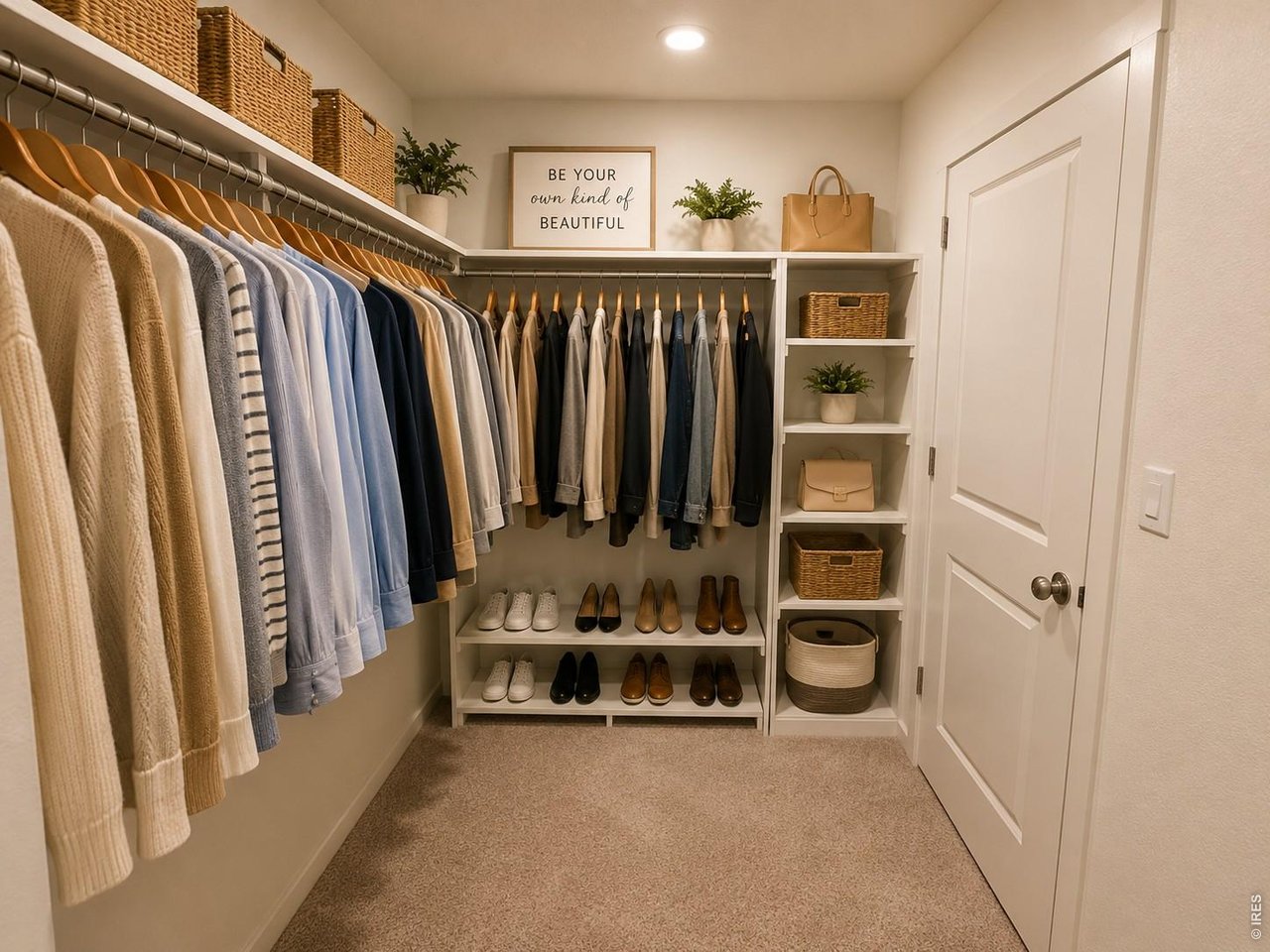 439 Bluebird Road Johnstown, CO 80534 - Photo 19 of 36 a view of walk in closet with clothes and shoes