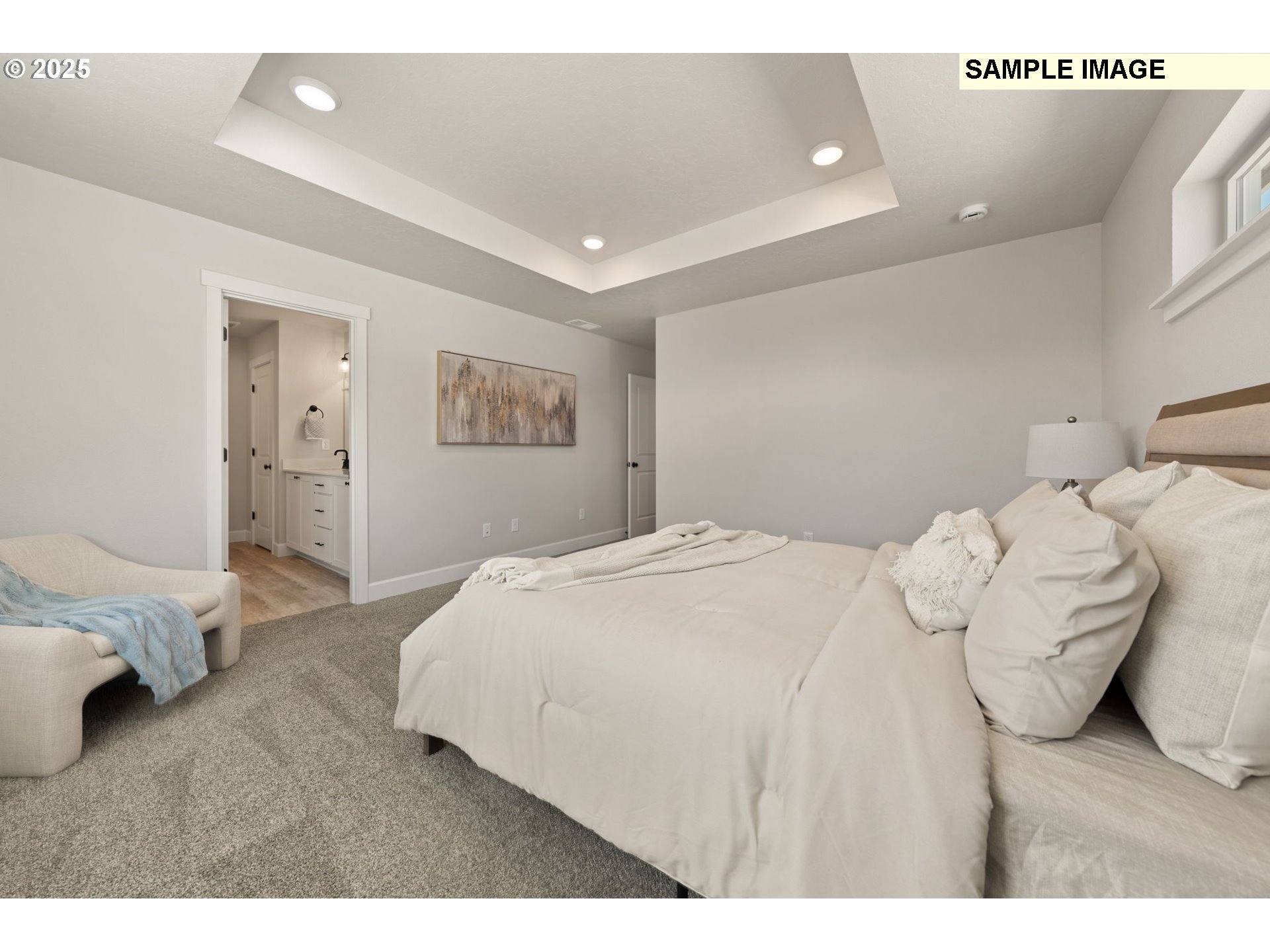 579 Arthur Street Umatilla, OR 97882 - Photo 19 of 31 a bedroom with a bed and a night stand