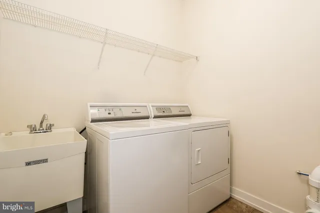 a sink with a mirror