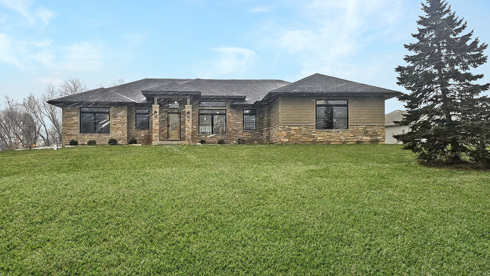 2619 Sanctuary Lane Spring Grove, IL 60081 - Photo 1 of 3 a front view of a house with a yard