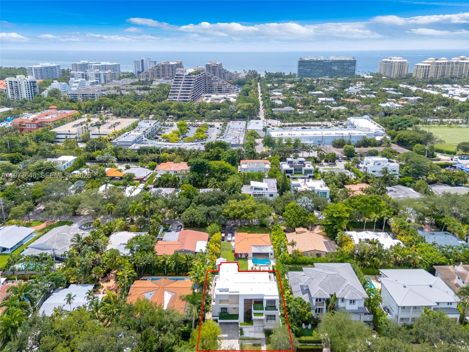 285 Woodcrest Road Key Biscayne, FL 33149 - Photo 50 of 53 an aerial view of residential houses with city view