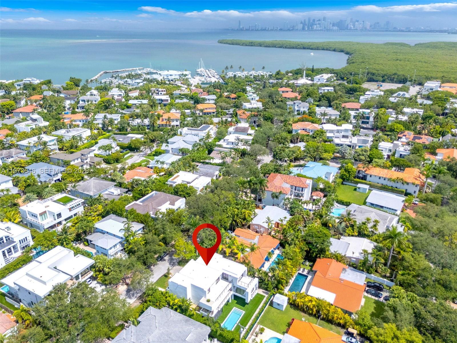 285 Woodcrest Road Key Biscayne, FL 33149 - Photo 52 of 53 view of city and ocean