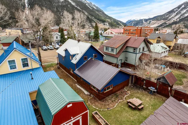 an aerial view of a city