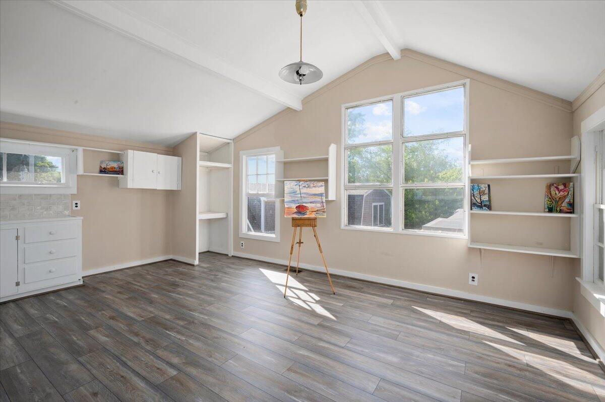 6 Priscilla Alden Road Provincetown, MA 02657 - Photo 44 of 58 a view of empty room with wooden floor and fan