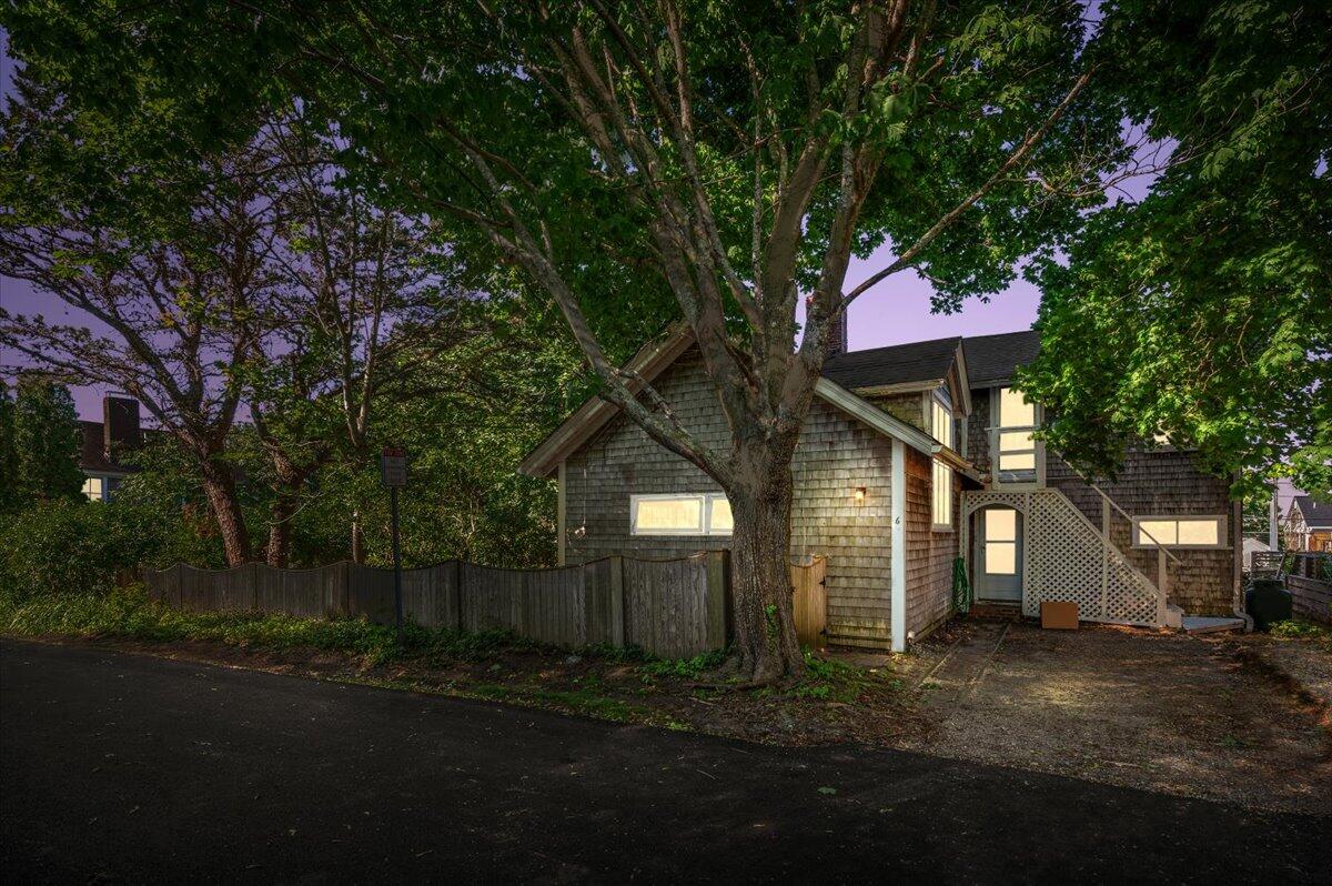 6 Priscilla Alden Road Provincetown, MA 02657 - Photo 57 of 58 a front view of a house with a yard and tree