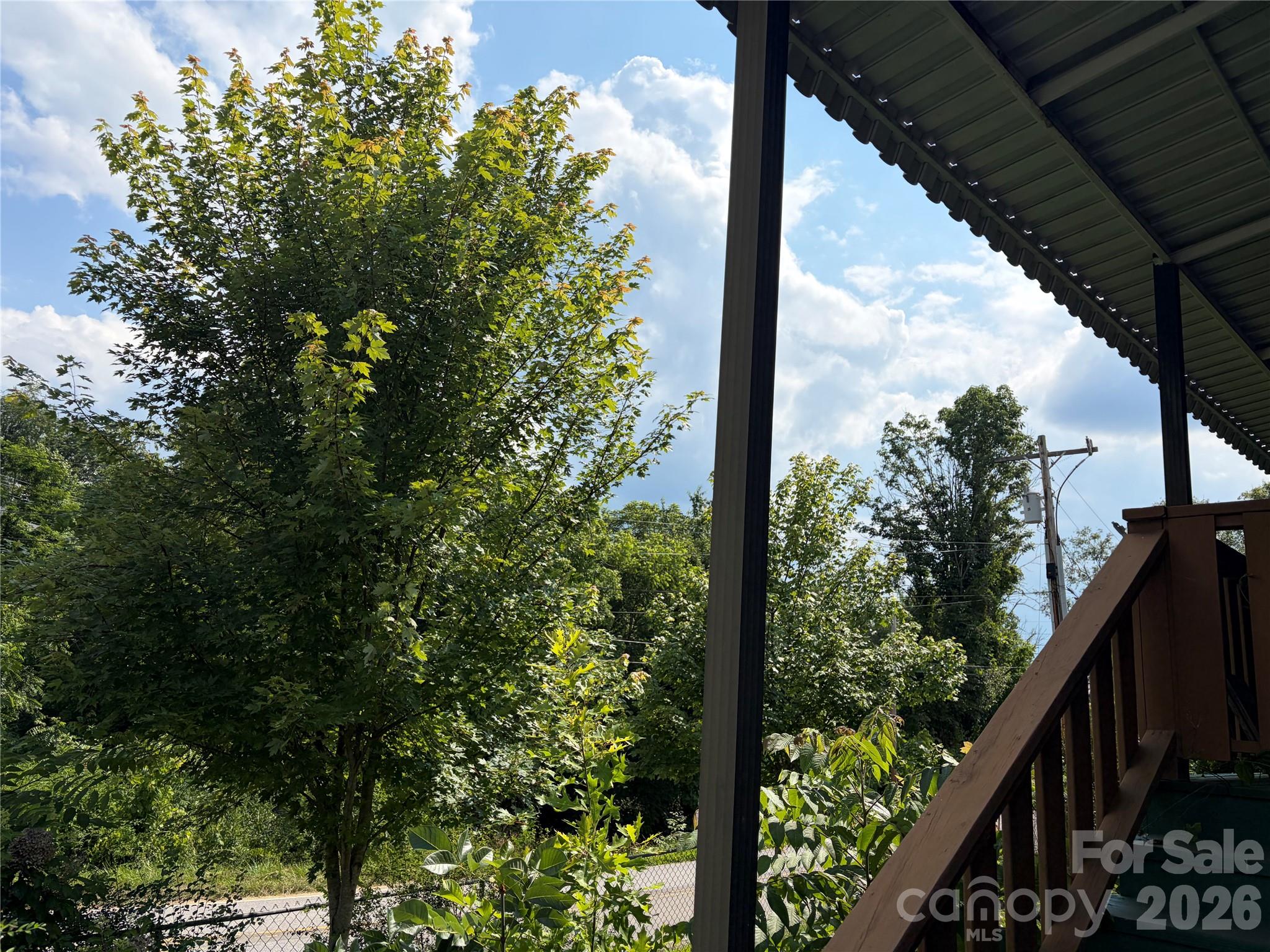 256 A Bruce Road Mars Hill, NC 28754 - Photo 38 of 39 a view of a balcony with flower plants