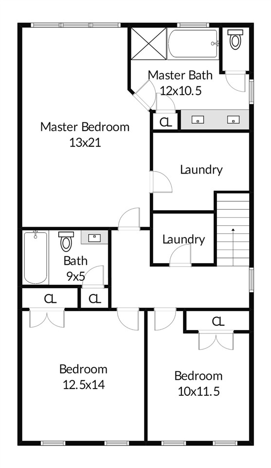 620 Edgewater Ridge Court Apex, NC 27523 - Photo 29 of 30 Second Level Floorplan