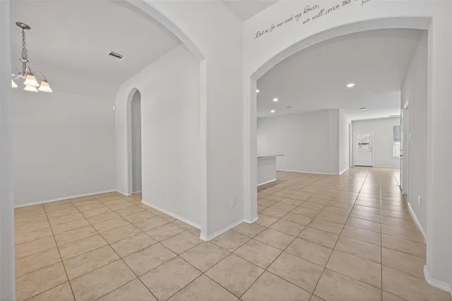 a house view with a garden space