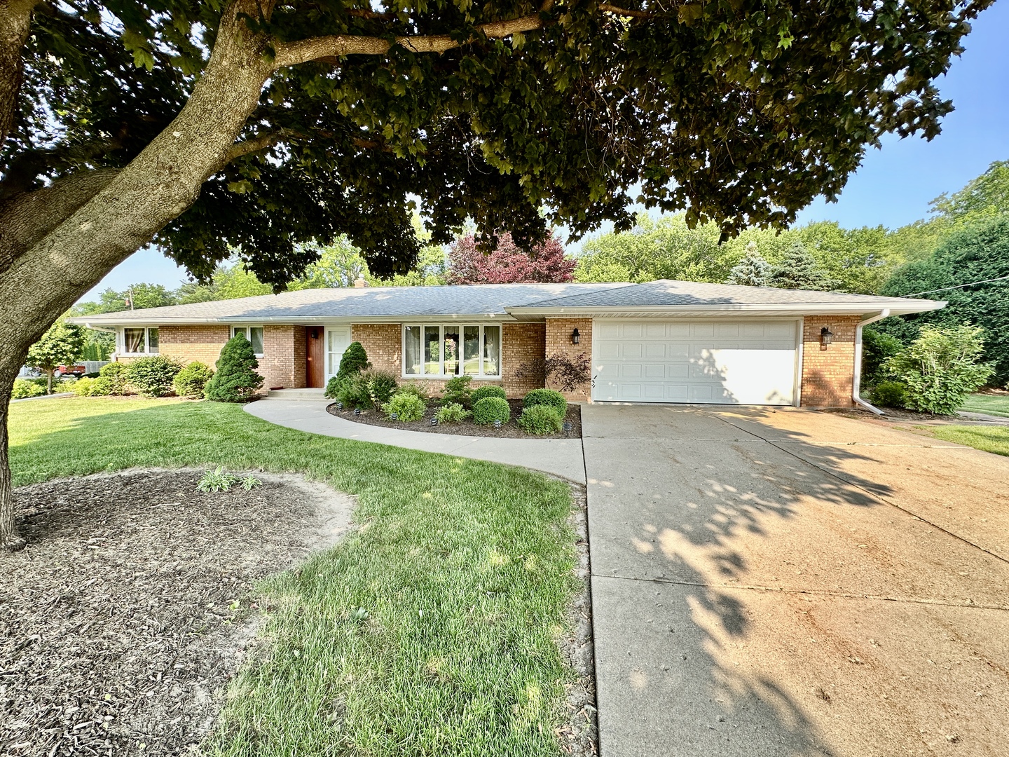 a view of house with a yard