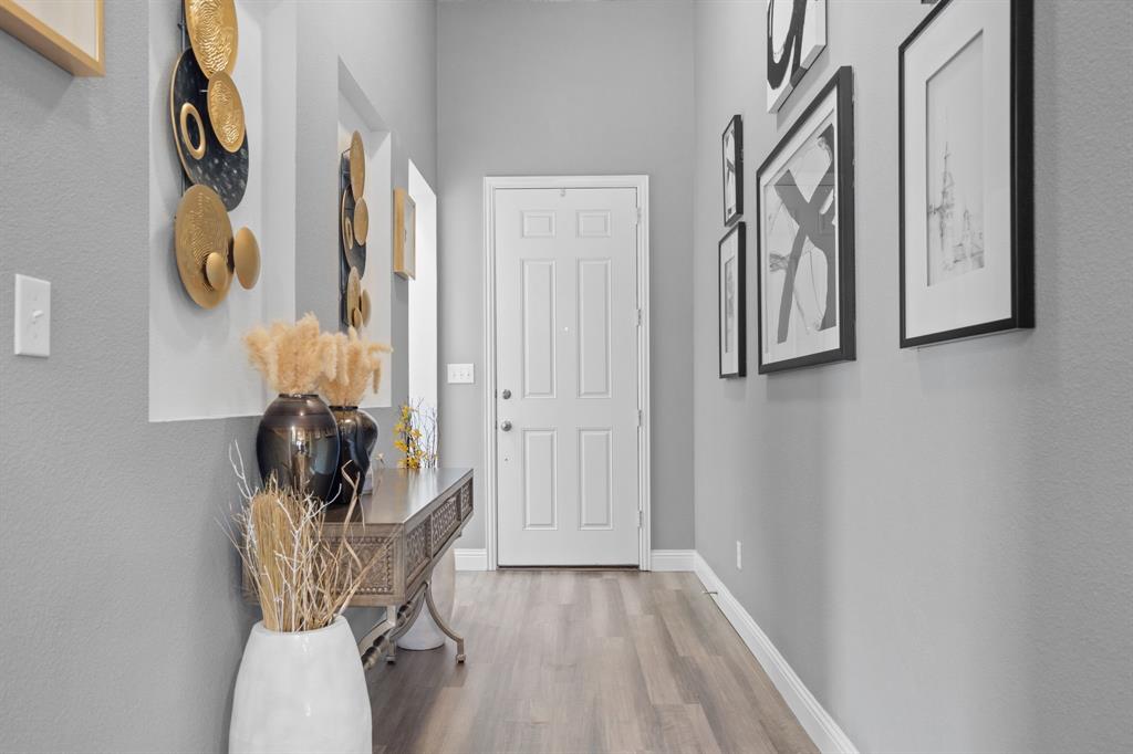 3724 Ranchers Ridge Krum, TX 76249 - Photo 5 of 32 a view of entryway with wooden floor