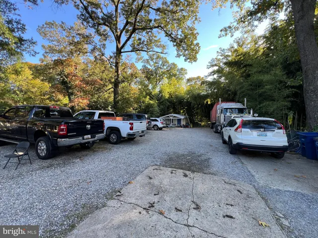 a view of cars parked in a parking lot