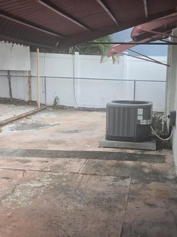 a view of a room with storage