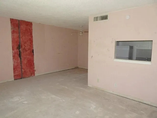 a view of an empty room