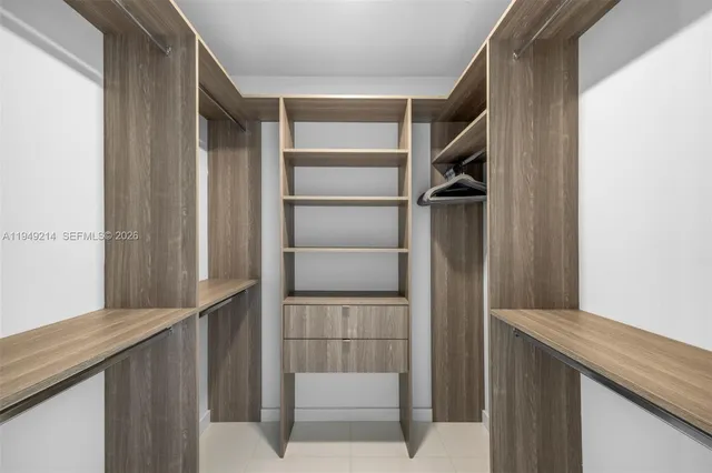 a view of walk in closet