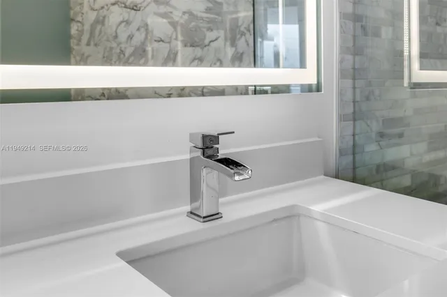 a close view of a sink