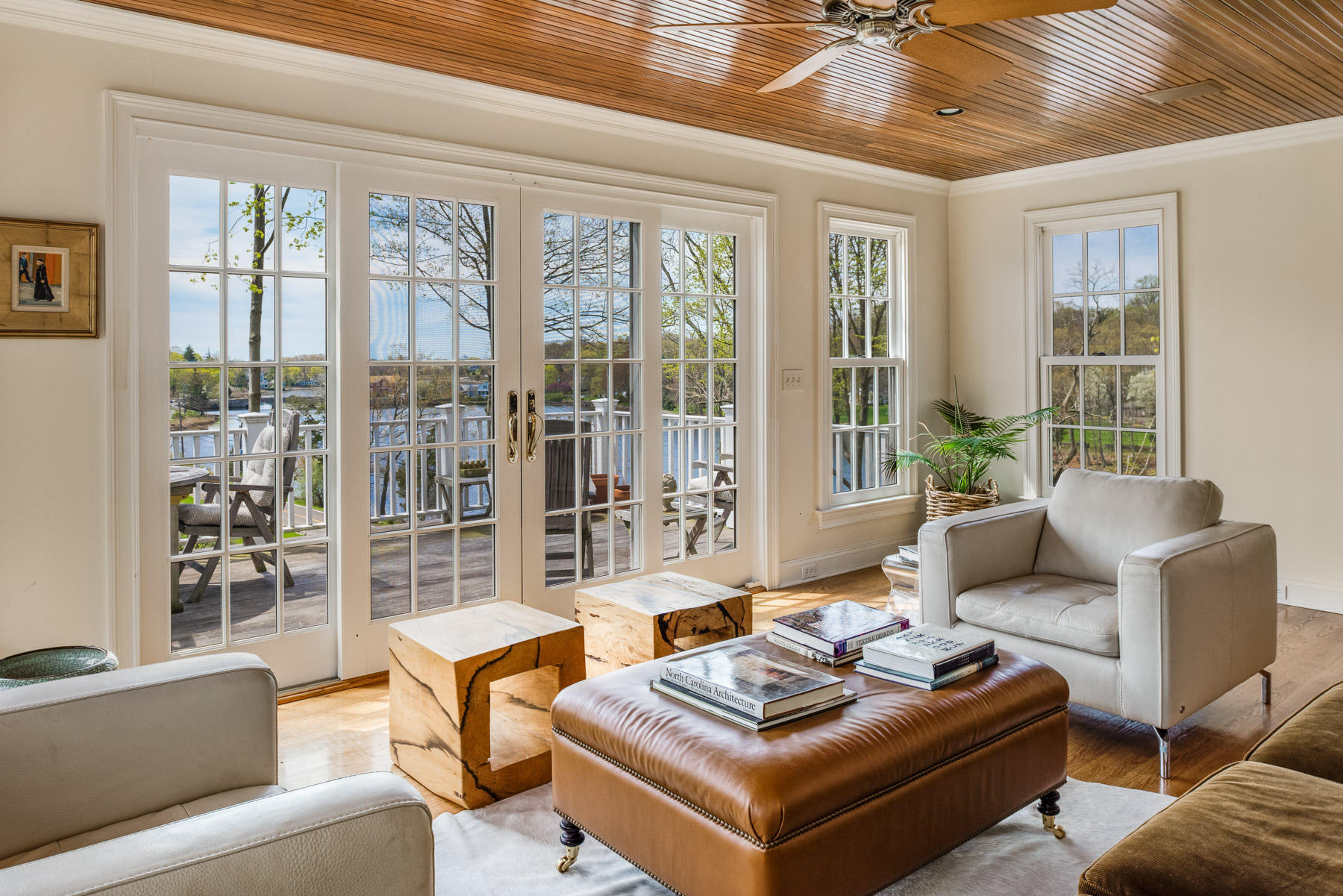 110 Goodwives River Road Darien, CT 06820 - Photo 12 of 23 a living room with furniture and a large window